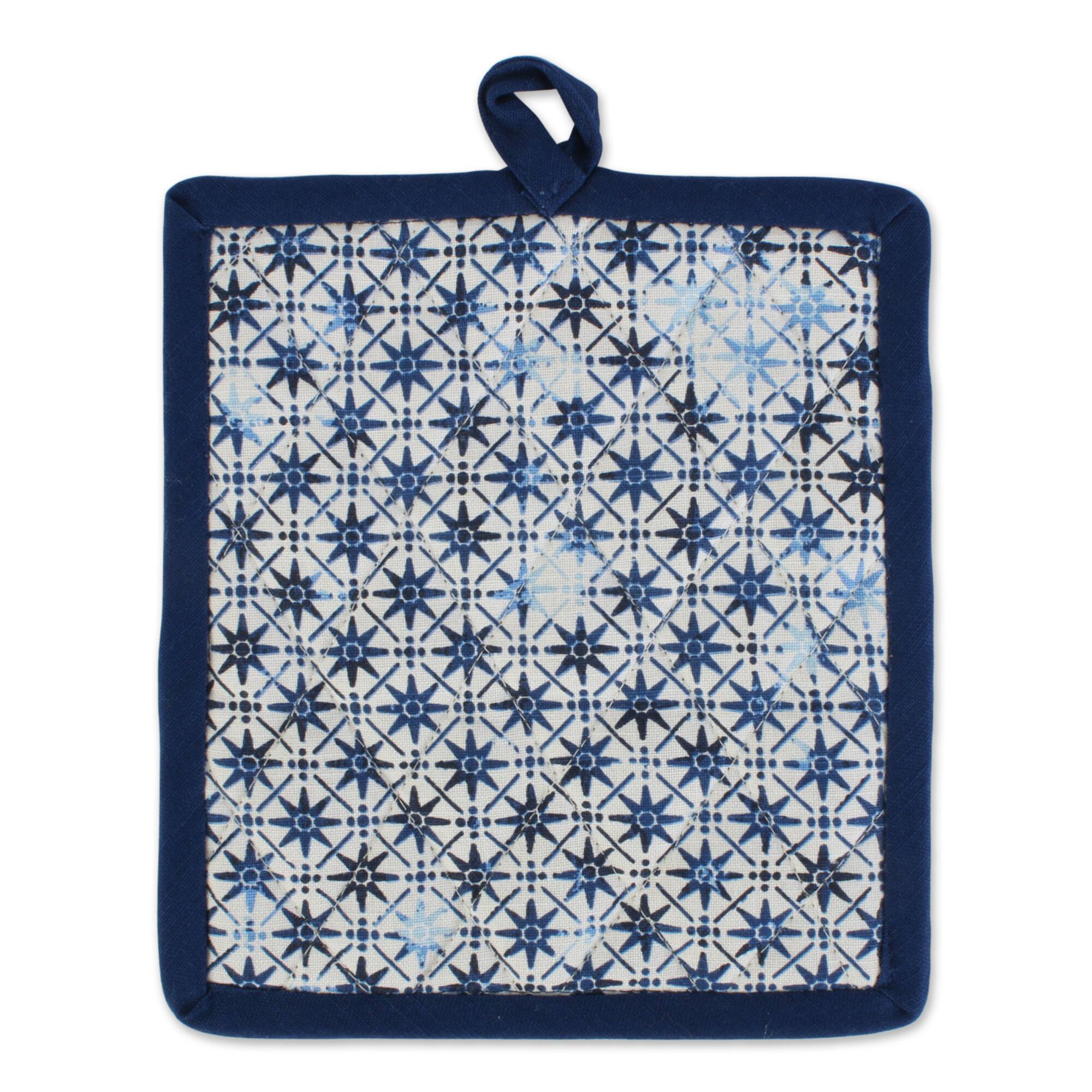 Lisbon Print Kitchen Textiles, 9" x 8", Lisbon Print, 2ct